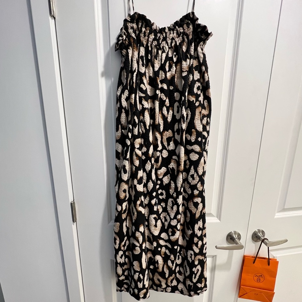 H&M Paper Bag Dress in Leopard